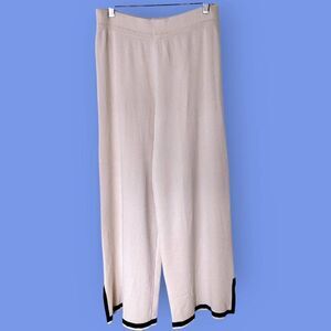 Womens Sweater Knit Pants‎ Sz XL Lounge Casual Straight High Waist Elastic Soft